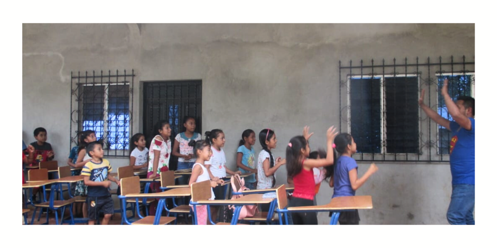 students at the child development center