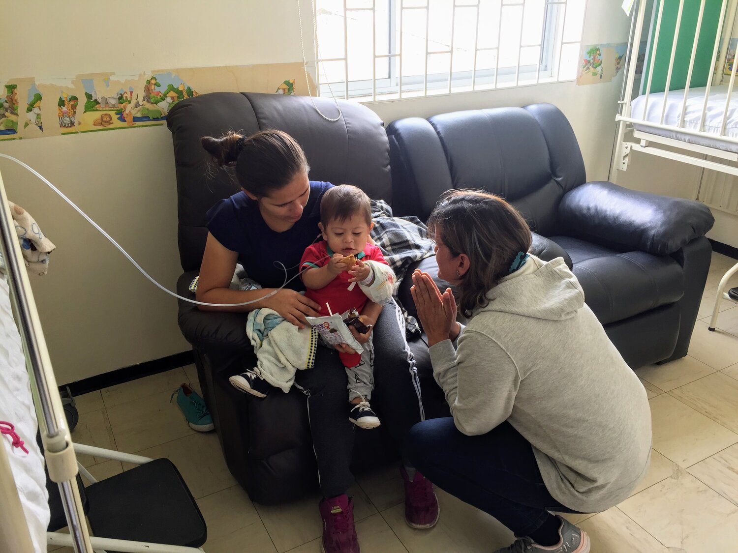 young mom in hospital