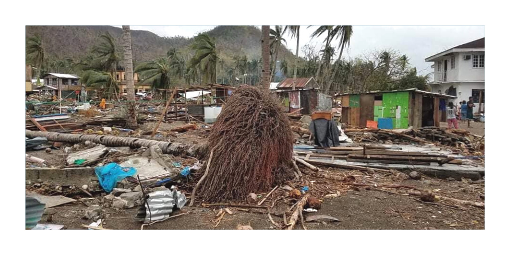 Typhoon damage